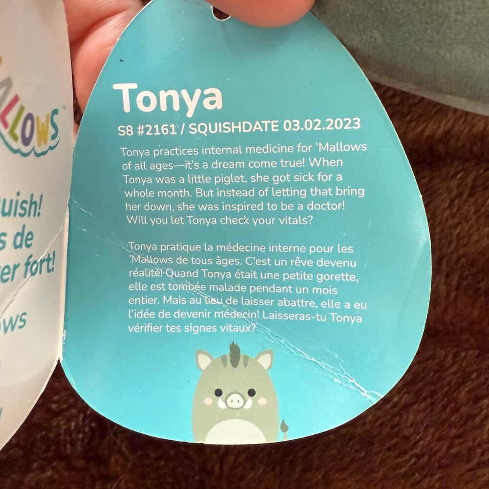 Squishmallows Tonya the Pig, MD Green Stuffed‎ Animal Plush Toy w/ Tag - Picture 5 of 5